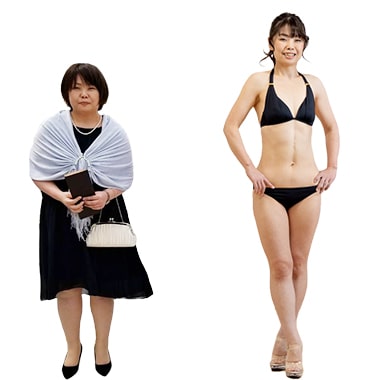 ビフォー アフター ー パーソナルジムfab ファブ 岩手矢巾 盛岡パーソナルトレーニングジム